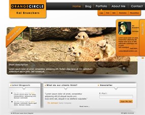 国外动物网站PSD素材